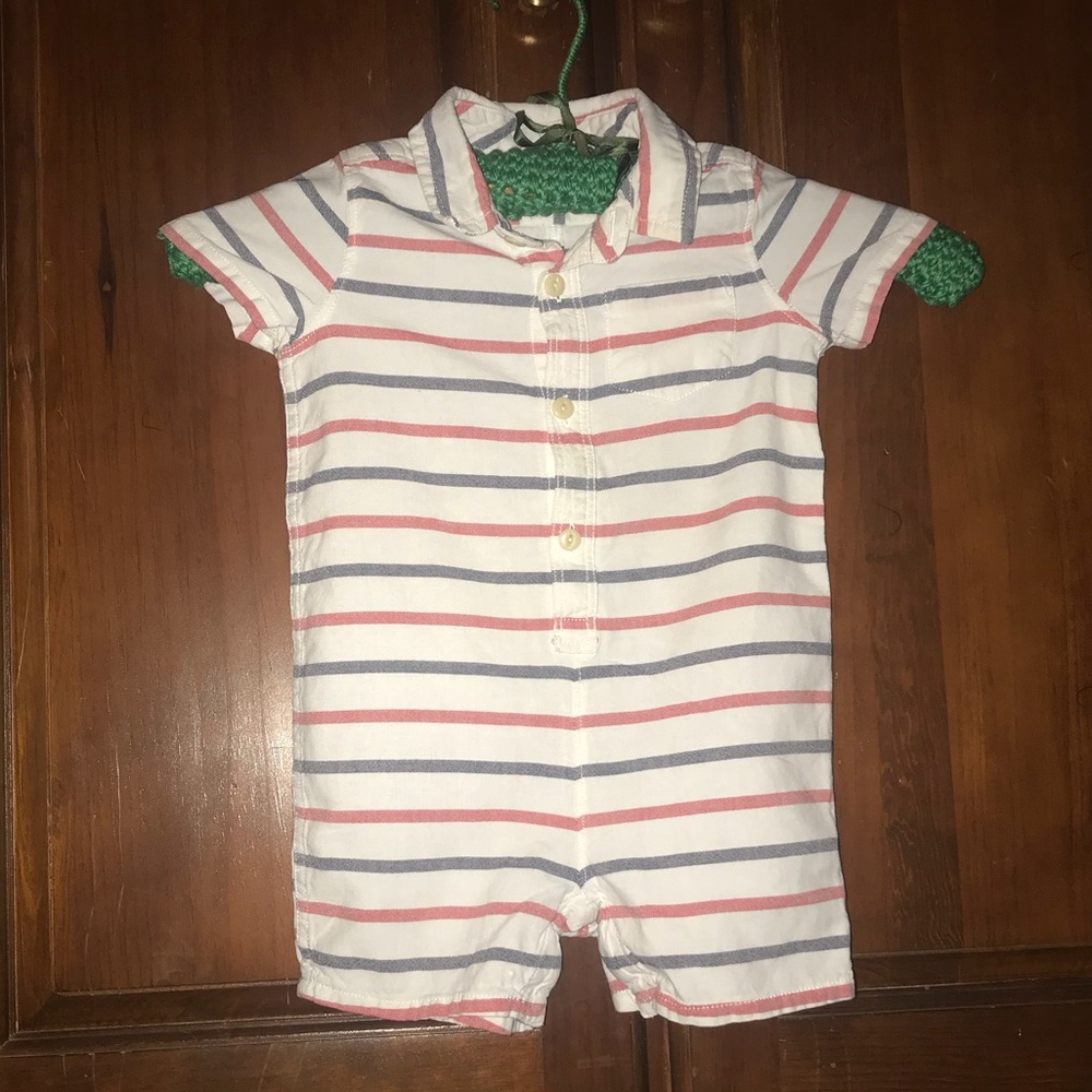 Baby Gap Red white & blue romper sz 18-24mo